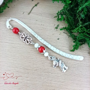 Piros maci könyvjelző � óvónőnek és dadusnak pedagógusnapra - könyv & zene - könyvjelző - Meska.hu