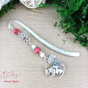 Mókuskás könyvjelző � kézzel készült, erdei hangulatú ajándék - könyv & zene - könyvjelző - Meska.hu