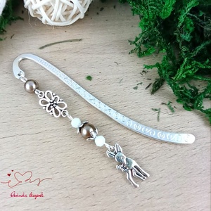 Őzikés könyvjelző � kézzel készült, erdei hangulatú ajándék - könyv & zene - könyvjelző - Meska.hu