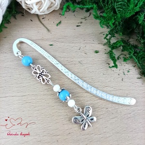 Kék pillangós könyvjelző pedagógusnak � évzáró ajándék - könyv & zene - könyvjelző - Meska.hu