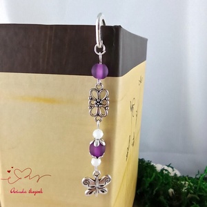 Lila pillangós könyvjelző pedagógusnak � évzáró ajándék - könyv & zene - könyvjelző - Meska.hu