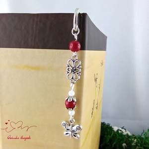 Piros pillangós könyvjelző pedagógusnak � évzáró ajándék - könyv & zene - könyvjelző - Meska.hu