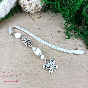 Fehér pillangós könyvjelző pedagógusnak � évzáró ajándék - könyv & zene - könyvjelző - Meska.hu