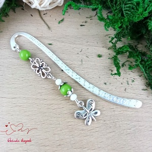 Zöld pillangós könyvjelző pedagógusnak � évzáró ajándék - könyv & zene - könyvjelző - Meska.hu