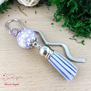 Levendula vidám pöttyös bojtos könyvjelző � kedves ajándék pedagógusnak  - Meska.hu