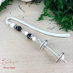 Súlyzó charm könyvjelző � Sportos motiváció olvasáshoz - Meska.hu