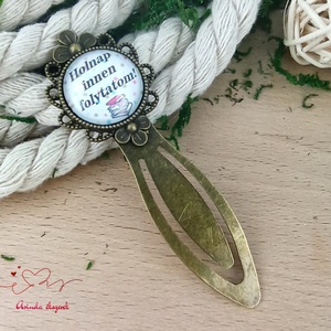 Holnap innen folytatom! üveglencsés könyvjelző � vicces ajándék könyvmolyoknak, Könyv & Zene, Könyvjelző, Ékszerkészítés, Gyöngyfűzés, gyöngyhímzés, MESKA