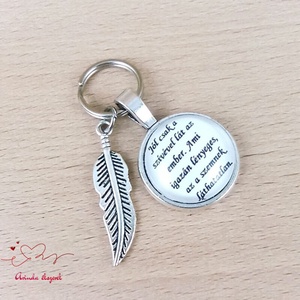 Toll medálos üveglencsés kulcstartó pedagógusnapra - táska & tok - kulcstartó & táskadísz - kulcstartó - Meska.hu