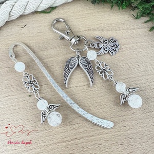 Roppantott hegyikristály angyal könyvjelző és kulcstartó szett � ásvány ajándék, Könyv & Zene, Könyvjelző, Ékszerkészítés, Gyöngyfűzés, gyöngyhímzés, MESKA