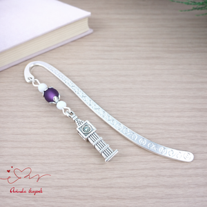 Big Ben könyvjelző � angoltanár ajándék pedagógusnapra, évzáróra, egyedi fém könyvjelző London motívummal, Könyv & Zene, Könyvjelző, Ékszerkészítés, Gyöngyfűzés, gyöngyhímzés, MESKA