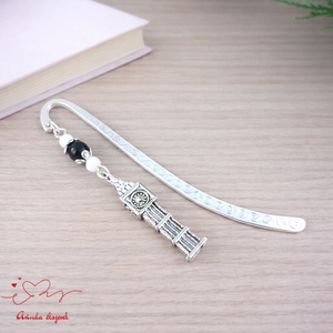 Big Ben könyvjelző � angoltanár ajándék pedagógusnapra, évzáróra, egyedi fém könyvjelző London motívummal, Könyv & Zene, Könyvjelző, Ékszerkészítés, Gyöngyfűzés, gyöngyhímzés, MESKA