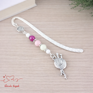 Kreatív fonalgombolyag könyvjelző � egyedi születésnapi ajándék alkotóknak, Könyv & Zene, Könyvjelző, Ékszerkészítés, Gyöngyfűzés, gyöngyhímzés, MESKA