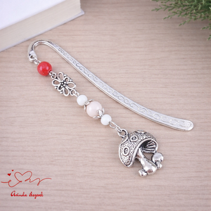 Piros gombás könyvjelző � mesés, egyedi ajándék olvasóknak, Könyv & Zene, Könyvjelző, Ékszerkészítés, Gyöngyfűzés, gyöngyhímzés, MESKA