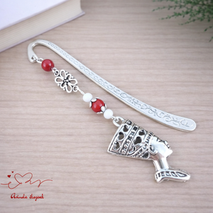 Piros fáraó mintás könyvjelző � történelemtanár ajándék, Könyv & Zene, Könyvjelző, Ékszerkészítés, Gyöngyfűzés, gyöngyhímzés, MESKA