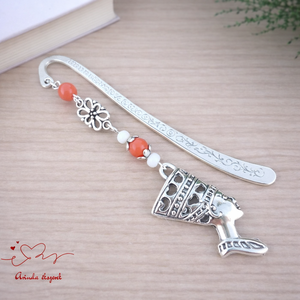 Narancs fáraó mintás könyvjelző � történelemtanár ajándék, Könyv & Zene, Könyvjelző, Ékszerkészítés, Gyöngyfűzés, gyöngyhímzés, MESKA