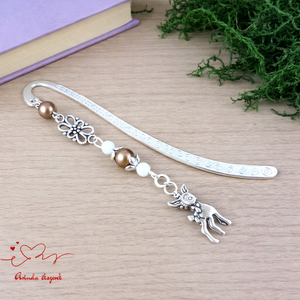 Őzikés könyvjelző � kézzel készült, erdei hangulatú ajándék, Könyv & Zene, Könyvjelző, Ékszerkészítés, Gyöngyfűzés, gyöngyhímzés, MESKA