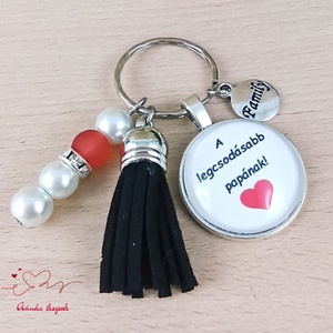 A legcsodásabb papának idézetes kulcstartó � apák napi ajándék papáknak - táska & tok - kulcstartó & táskadísz - kulcstartó - Meska.hu