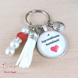A legcsodásabb mamának idézetes kulcstartó � anyák napi ajándék mamának - táska & tok - kulcstartó & táskadísz - kulcstartó - Meska.hu