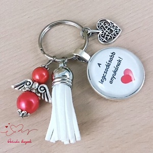 A legcsodásabb anyukának idézetes kulcstartó � anyák napi ajándék anyának - táska & tok - kulcstartó & táskadísz - kulcstartó - Meska.hu