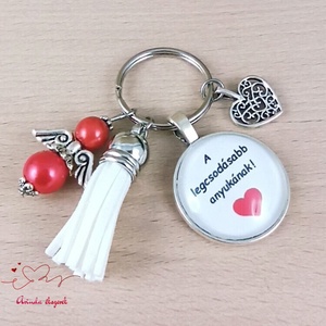 A legcsodásabb anyukának idézetes kulcstartó � anyák napi ajándék anyának - táska & tok - kulcstartó & táskadísz - kulcstartó - Meska.hu