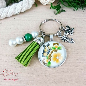 Pillangós kulcstartó � ajándék óvónéninek tanévzáróra - táska & tok - kulcstartó & táskadísz - kulcstartó - Meska.hu