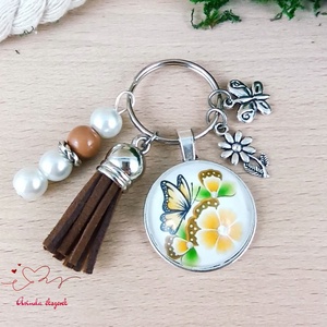 Pillangós kulcstartó � ajándék óvónéninek tanévzáróra - táska & tok - kulcstartó & táskadísz - kulcstartó - Meska.hu