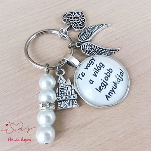 Te vagy a világ legjobb Anyukája idézetes kulcstartó � ajándék anyának - táska & tok - kulcstartó & táskadísz - kulcstartó - Meska.hu