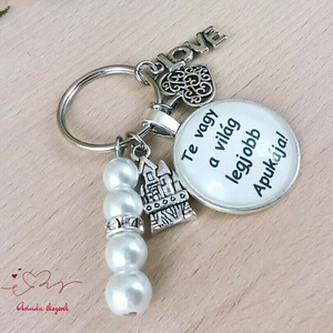 Te vagy a világ legjobb Apukája idézetes kulcstartó � ajándék apának - táska & tok - kulcstartó & táskadísz - kulcstartó - Meska.hu