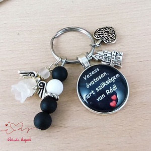 Vezess óvatosan, mert szükségem van Rád! autós kulcstartó � ajándék sofőröknek - táska & tok - kulcstartó & táskadísz - kulcstartó - Meska.hu