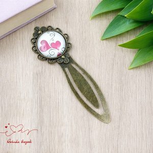 Szíves romantikus könyvjelző � Valentin-napi ajándék olvasóknak, Könyv & Zene, Könyvjelző, Ékszerkészítés, Gyöngyfűzés, gyöngyhímzés, MESKA