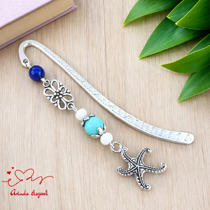 Tengeri csillag könyvjelző � nyugalmat idéző, kézzel készült ajándék, Könyv & Zene, Könyvjelző, Ékszerkészítés, Gyöngyfűzés, gyöngyhímzés, MESKA