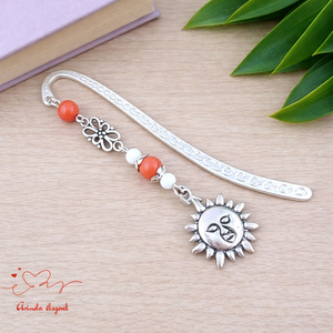 Napos könyvjelző � vidám, kézzel készült ajándék minden alkalomra sárga gyöngyökkel, Könyv & Zene, Könyvjelző, Ékszerkészítés, Gyöngyfűzés, gyöngyhímzés, MESKA