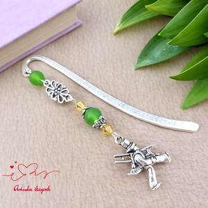 Zöld kéményseprős könyvjelző � szerencsehozó ajándék újévre, Könyv & Zene, Könyvjelző, Ékszerkészítés, Gyöngyfűzés, gyöngyhímzés, MESKA