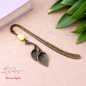 Kála virágos könyvjelző � egyedi, kézműves ajándék olvasóknak, Könyv & Zene, Könyvjelző, Ékszerkészítés, Gyöngyfűzés, gyöngyhímzés, MESKA