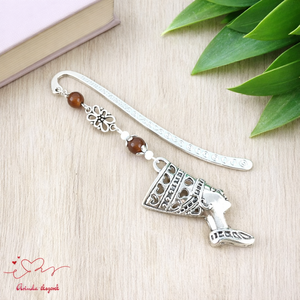 Barna fáraó mintás könyvjelző � történelemtanár ajándék, Könyv & Zene, Könyvjelző, Ékszerkészítés, Gyöngyfűzés, gyöngyhímzés, MESKA