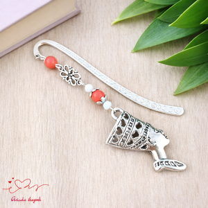 Narancs fáraó mintás könyvjelző � történelemtanár ajándék, Könyv & Zene, Könyvjelző, Ékszerkészítés, Gyöngyfűzés, gyöngyhímzés, MESKA