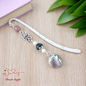 Földgömb könyvjelző pedagógusnak � egyedi ajándék pedagógusnapra és évzáróra, Könyv & Zene, Könyvjelző, Ékszerkészítés, Gyöngyfűzés, gyöngyhímzés, MESKA