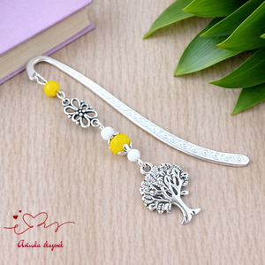 Sárga életfás könyvjelző � pedagógusnapi ajándék - Meska.hu