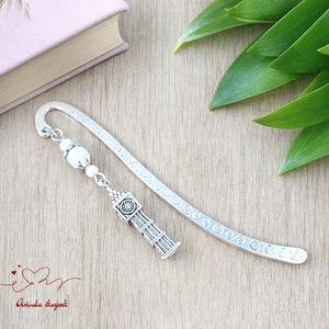 Big Ben könyvjelző � angoltanár ajándék pedagógusnapra, évzáróra, egyedi fém könyvjelző London motívummal, Könyv & Zene, Könyvjelző, Ékszerkészítés, Gyöngyfűzés, gyöngyhímzés, MESKA