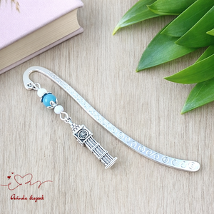 Big Ben könyvjelző � angoltanár ajándék pedagógusnapra, évzáróra, egyedi fém könyvjelző London motívummal, Könyv & Zene, Könyvjelző, Ékszerkészítés, Gyöngyfűzés, gyöngyhímzés, MESKA