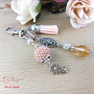 Barack bojtos kulcstartó táskadísz  - táska & tok - kulcstartó & táskadísz - táskadísz - Meska.hu