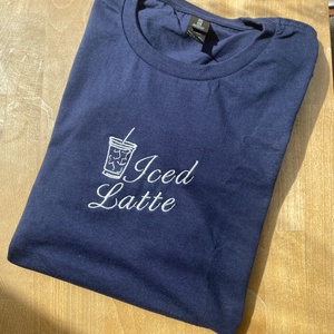 Iced Latte póló, Jeges Latte póló - ruha & divat - női ruha - póló, felső - Meska.hu