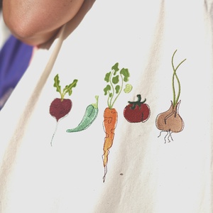 Nagy kapacitású zöldséges, piacos táska - táska & tok - bevásárlás & shopper táska - shopper, textiltáska, szatyor - Meska.hu