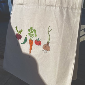 Nagy kapacitású zöldséges, piacos táska - táska & tok - bevásárlás & shopper táska - shopper, textiltáska, szatyor - Meska.hu