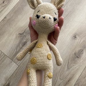 Horgolt zsiráf - játék & sport - plüssállat & játékfigura - zsiráf - Meska.hu