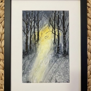 Téli csoda - akvarell - Meska.hu