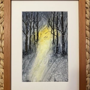 Téli csoda - akvarell - művészet - festmény - akvarell - Meska.hu