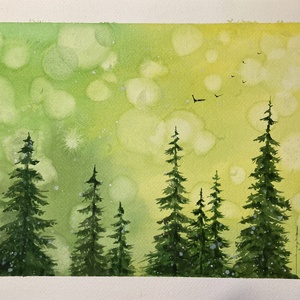 Eredeti akvarell - Fényben - művészet - festmény - akvarell - Meska.hu