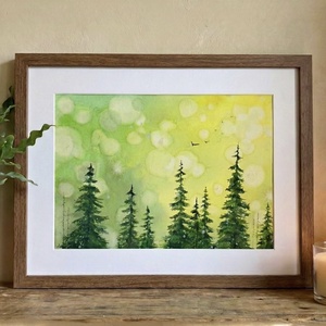 Eredeti akvarell - Fényben, Művészet, Festmény, Akvarell, Festészet, MESKA