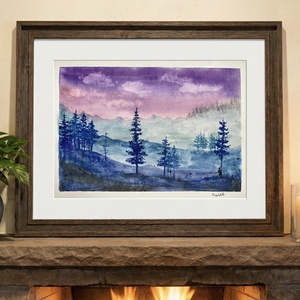 Eredeti akvarell - Hegyekben - művészet - festmény - akvarell - Meska.hu